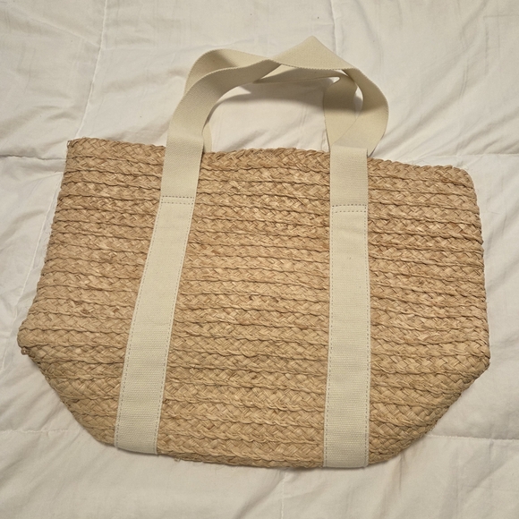 J. Crew Factory Handbags - NWOT J. Crew Factory Tan Woven Tote Bag